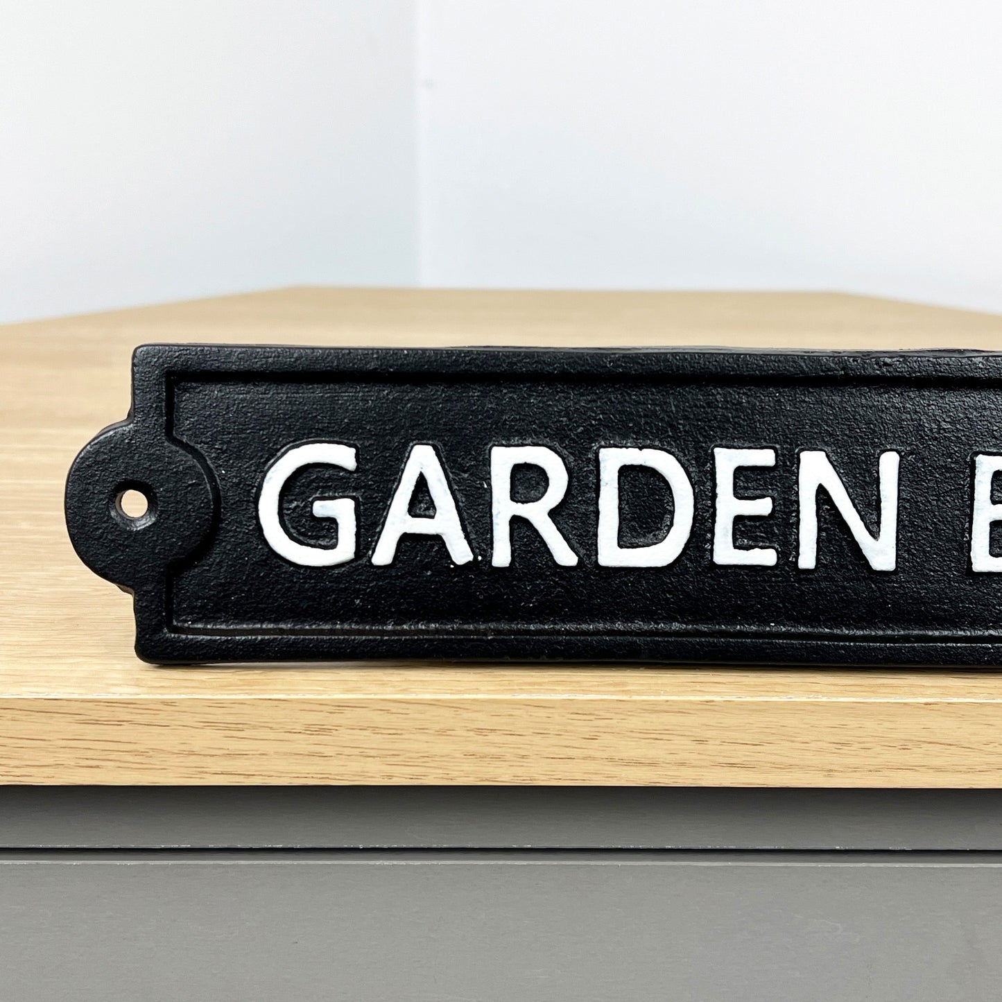 26.5cm 'Garden Bar' Cast Iron Wall Sign / Plaque