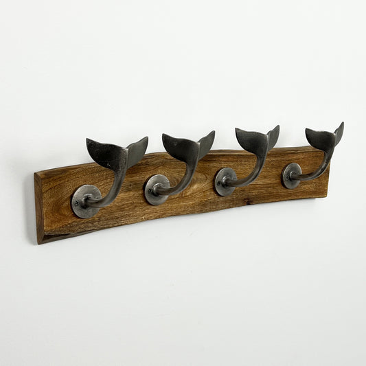 Whale Tail Storage Hook Rack – Silver