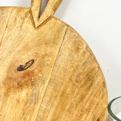 27cm Round Mango Wood Chopping Board