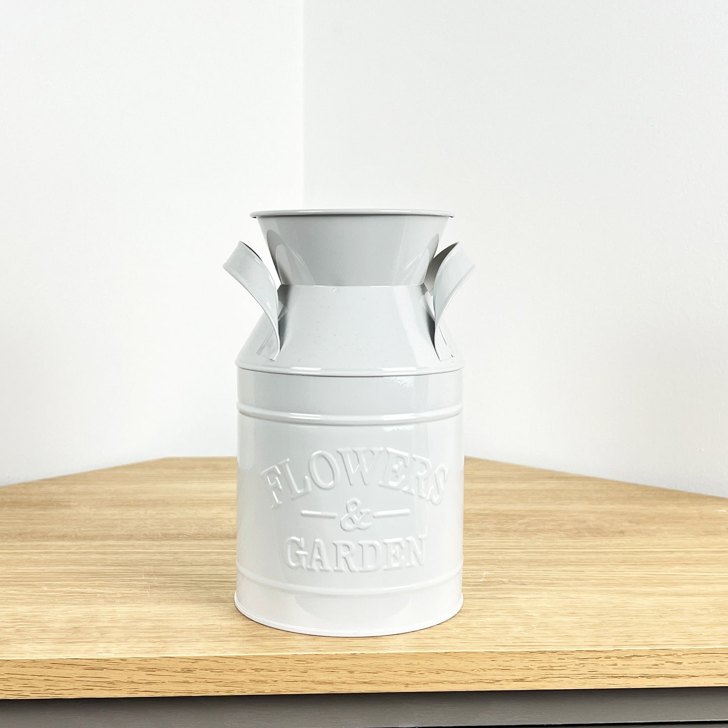 19cm Milk Churn Vase / Planter - Grey