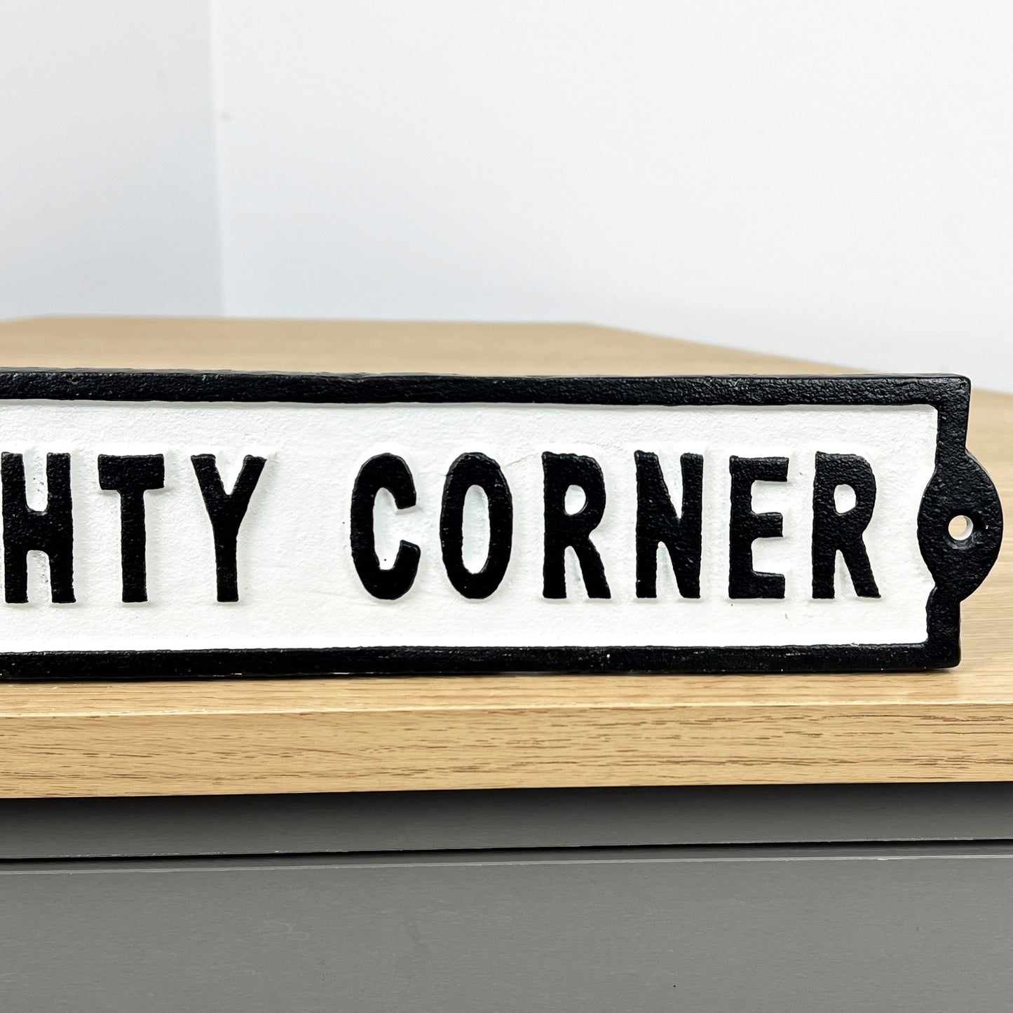31.5cm Naughty Corner Cast Iron Wall Sign