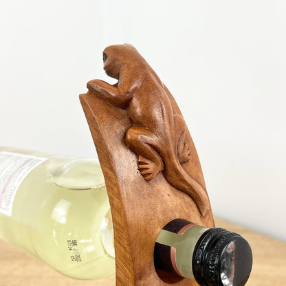 Balancing Wine Bottle Holder - Gecko / Lizard