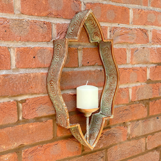 Moroccan Style Wall Mounted Candle Holder
