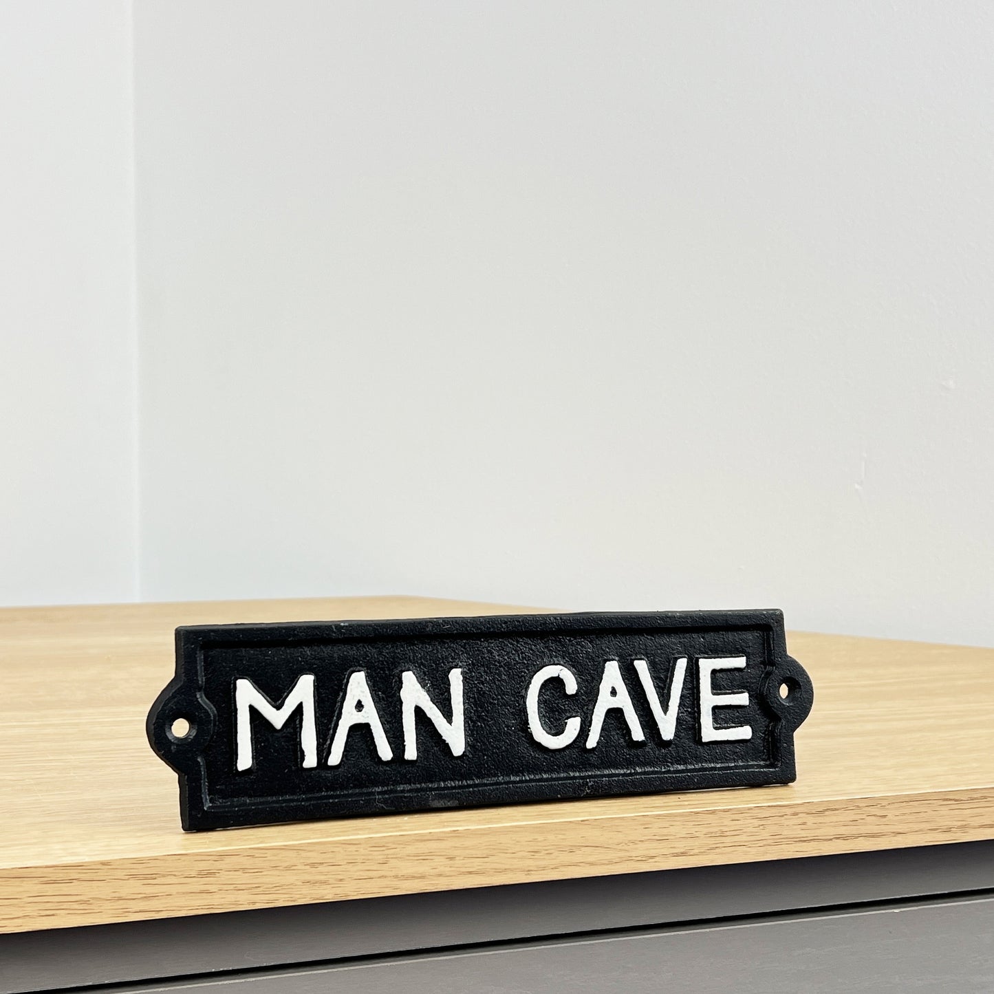 'Man Cave' - Cast Iron Wall Sign / Plaque