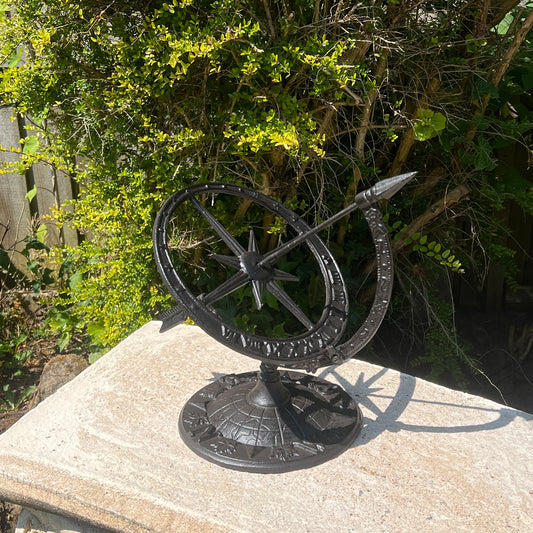 Armillary Sundial – Cast Iron
