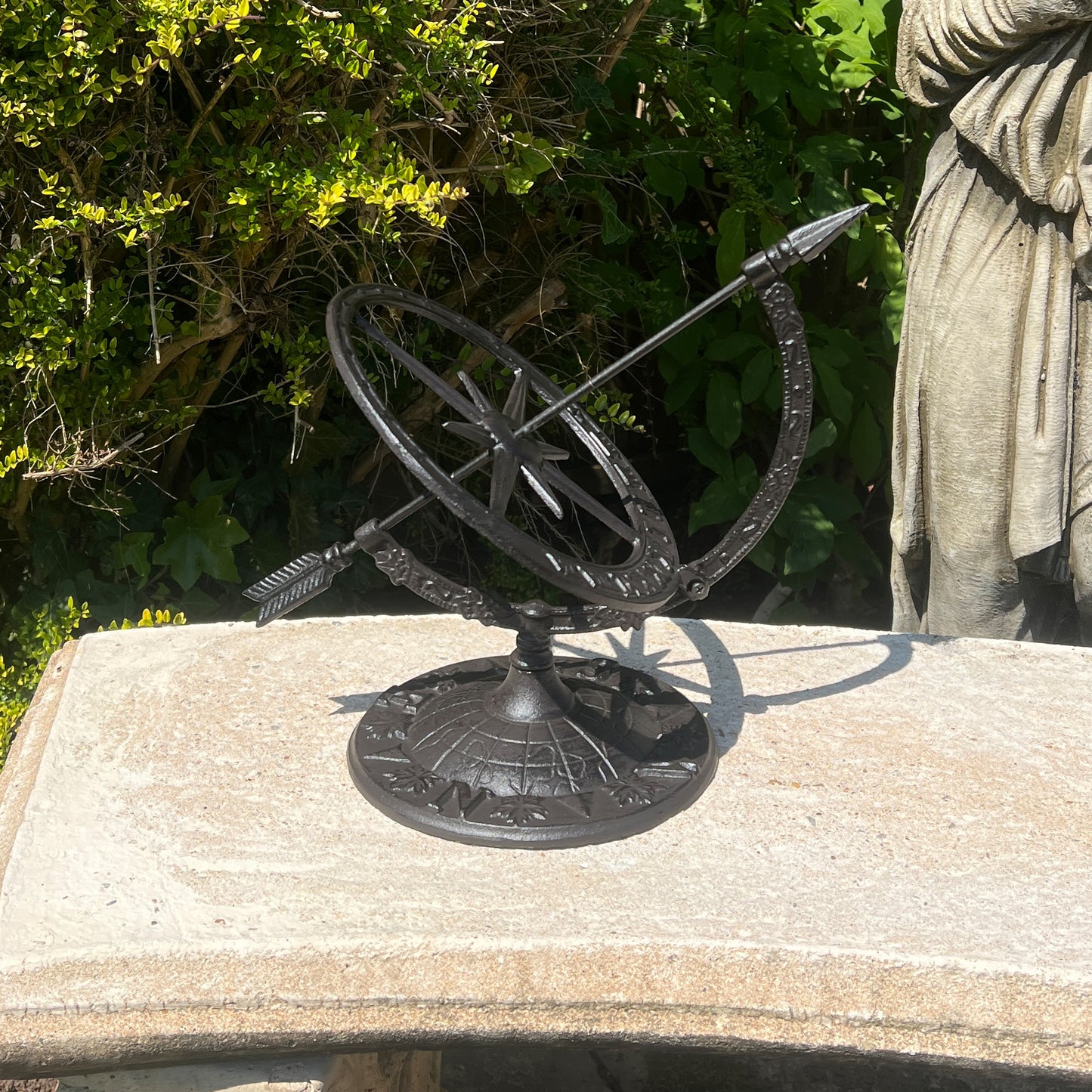 Armillary Sundial – Cast Iron