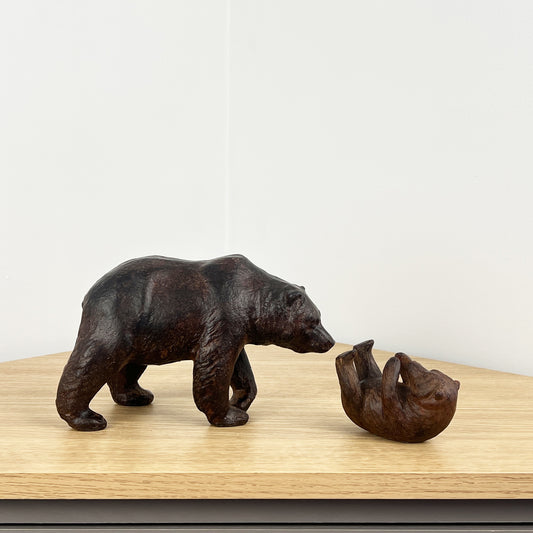 Grizzly Bear with Playful Cub Ornament
