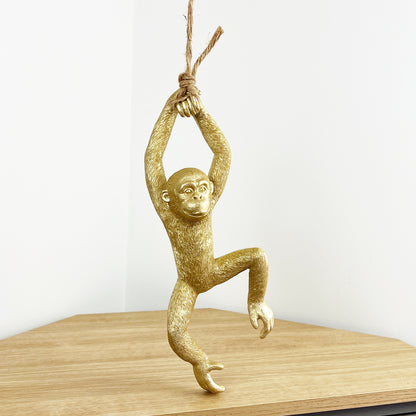 Gold Hanging Monkey - Design #1