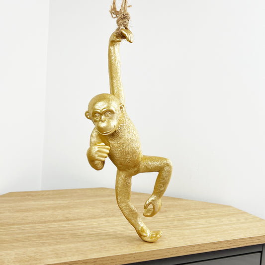 Gold Hanging Monkey - Design #2