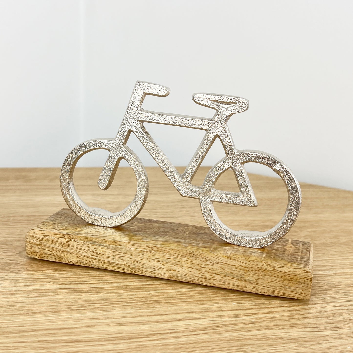 Small Bike on Wood Ornament