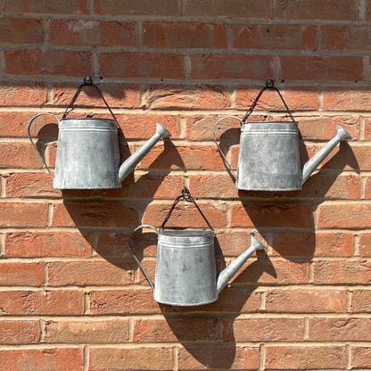 Set of 3 Watering Can Wall Planters