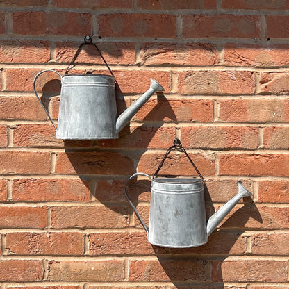 Set of 2 Watering Can Wall Planters