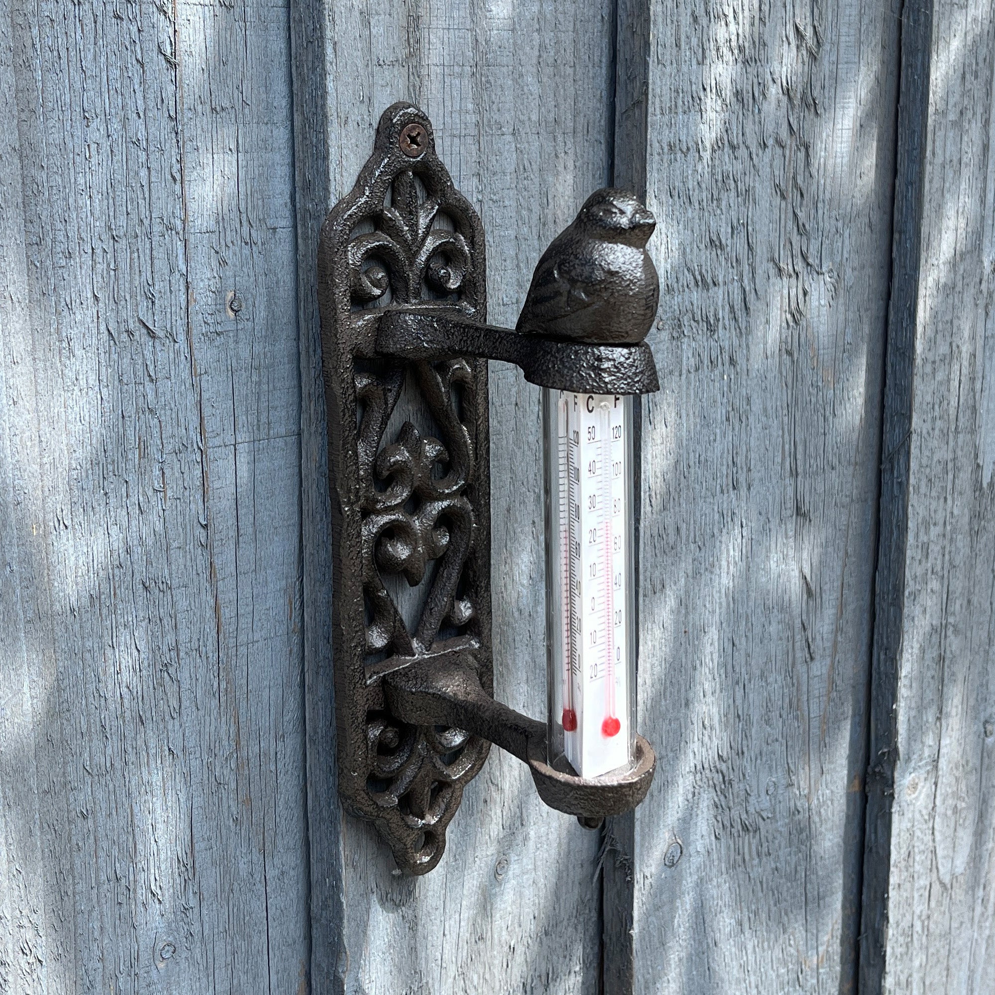 Outdoor Garden Thermometer – Cast Iron