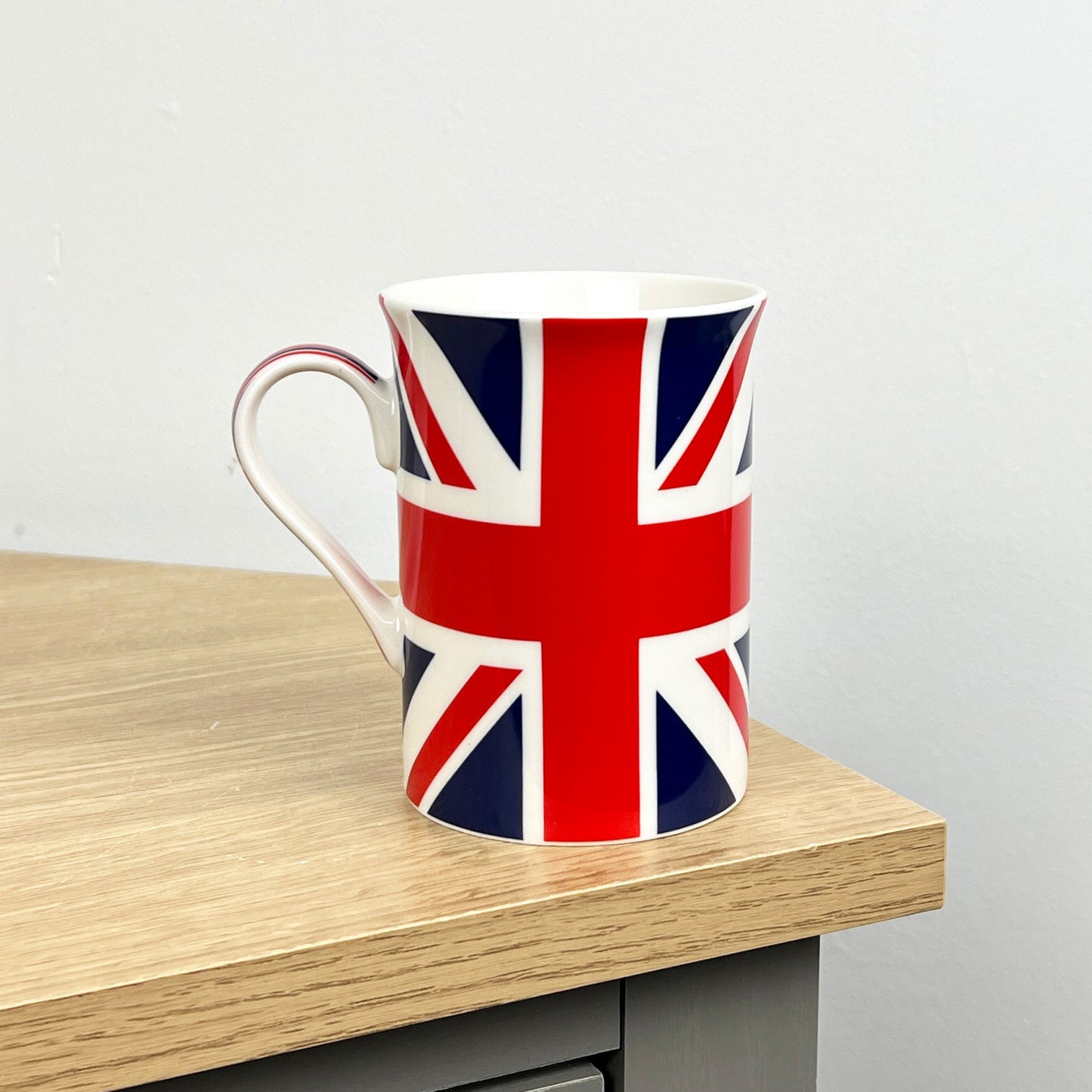 Set of 2 Union Jack UK Flag 250ml Mugs - Fine China