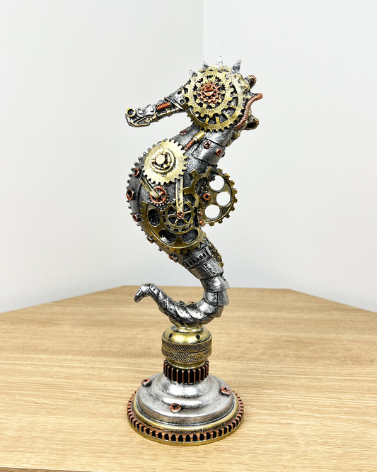 Steampunk Seahorse Ornament - Resin