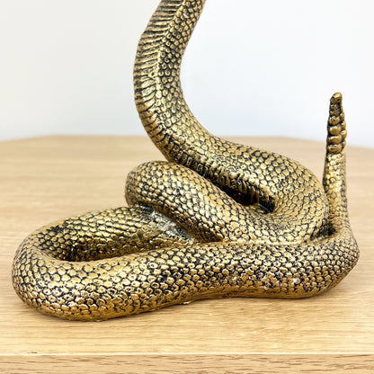 Snake Ornament Figurine – Gold