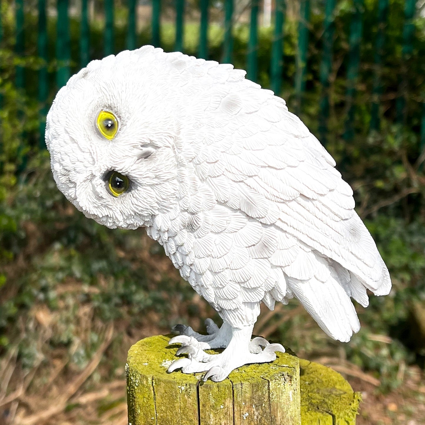 White Owl Ornament - Resin