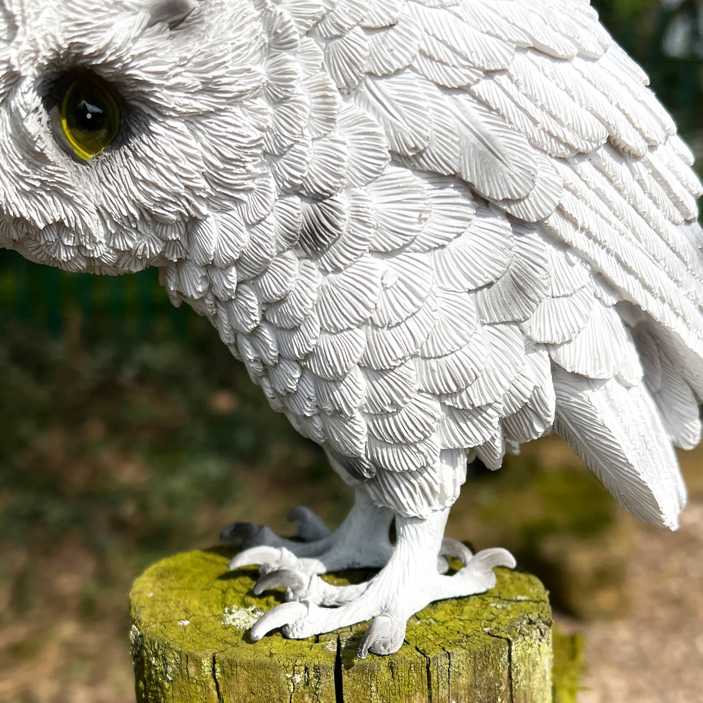 White Owl Ornament - Resin