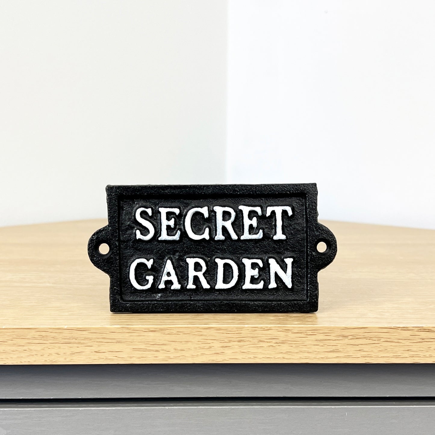 Secret Garden Cast Iron Wall Sign
