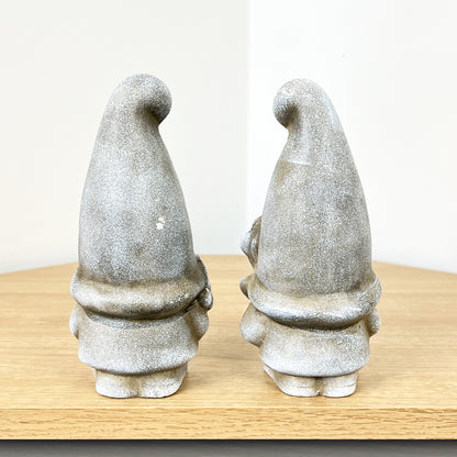 Pair of 17.5cm Gonk Gnomes - Ceramic