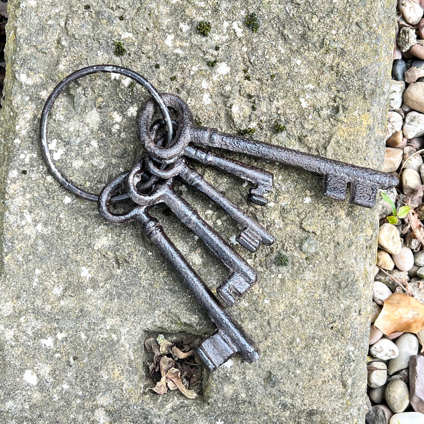 Large Bunch of Antique Style Jailer Keys