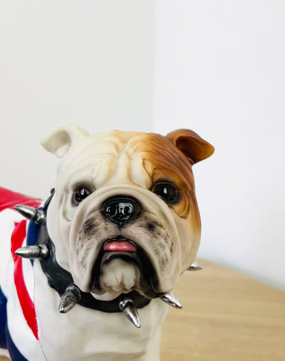 30cm Union Jack Standing British Bulldog Ornament