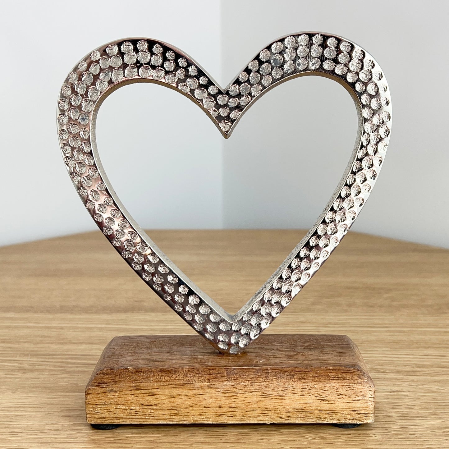 17cm Rustic Heart Sculpture