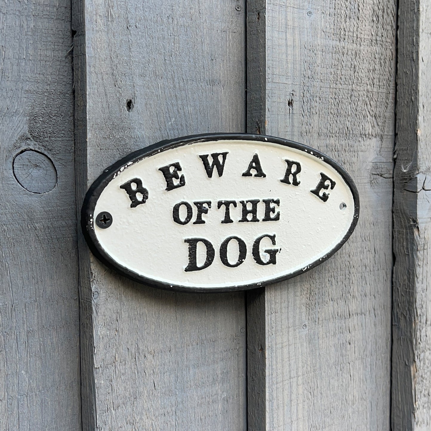 Beware of the Dog Wall Plaque / Sign
