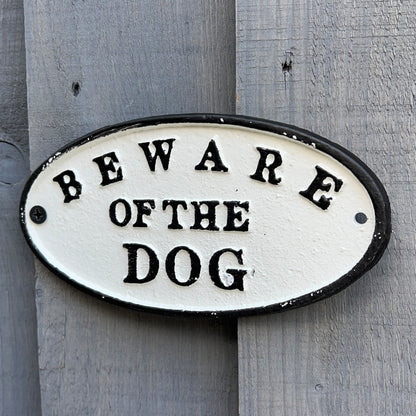Beware of the Dog Wall Plaque / Sign