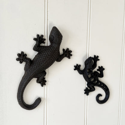 Wall Mounted Gecko - Cast Iron