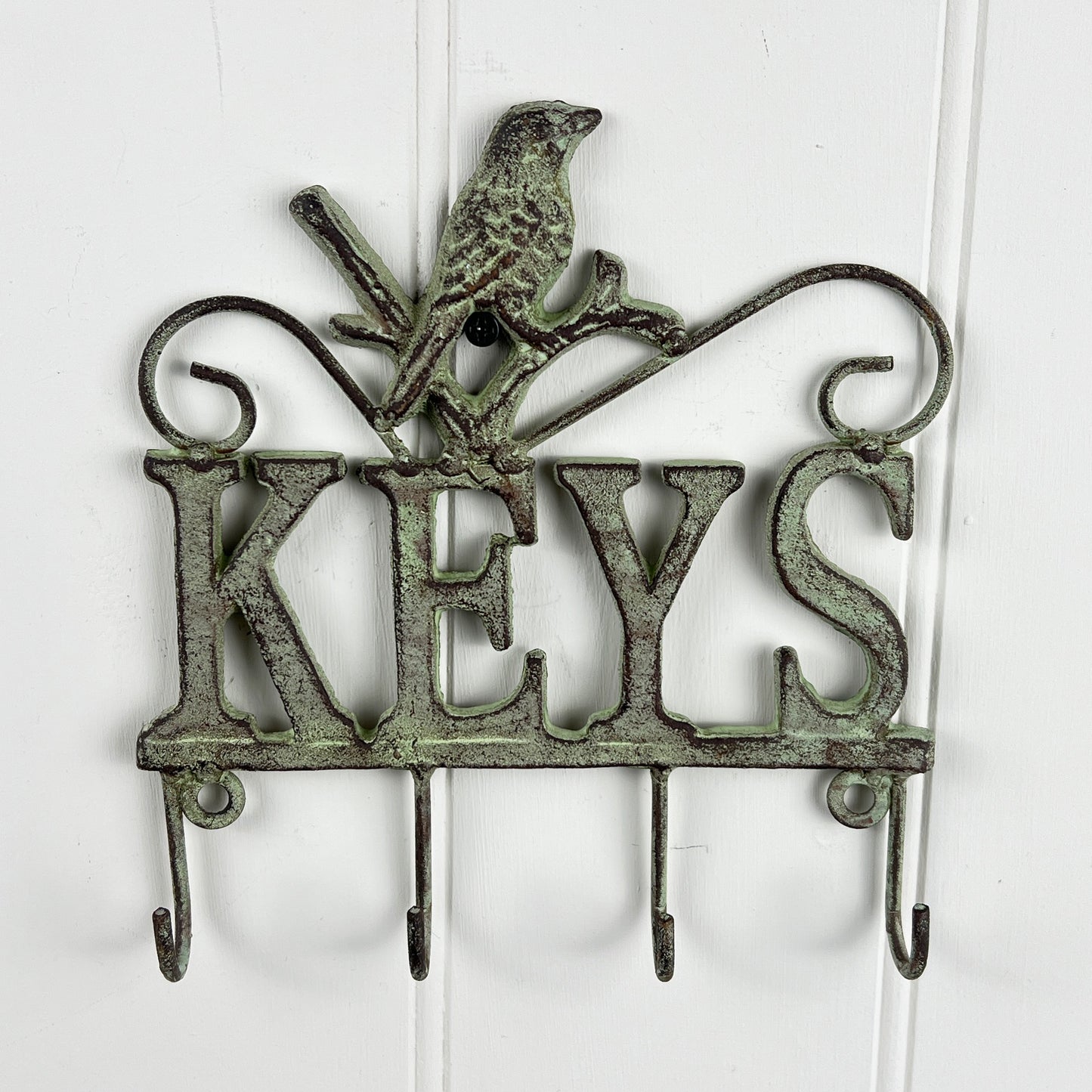 Vintage Style Key Rack with Bird