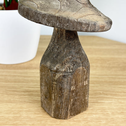 18cm Wooden Mushroom Ornament