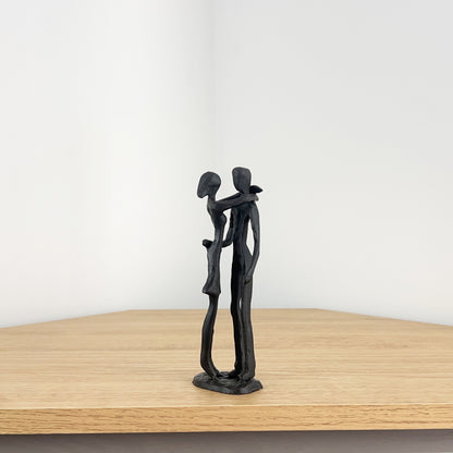 17cm Small Metal Couple Sculpture