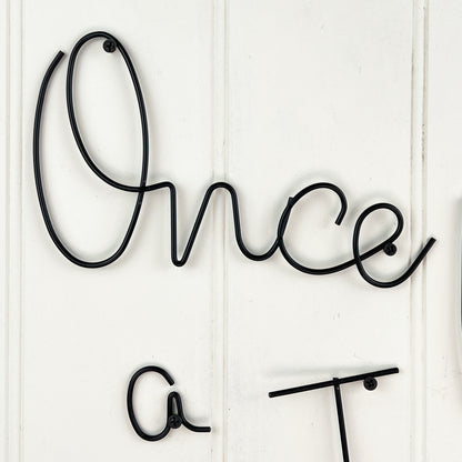Once Upon a Time Wire Words Wall Art