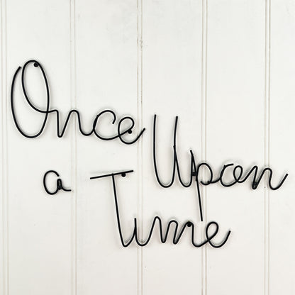 Once Upon a Time Wire Words Wall Art