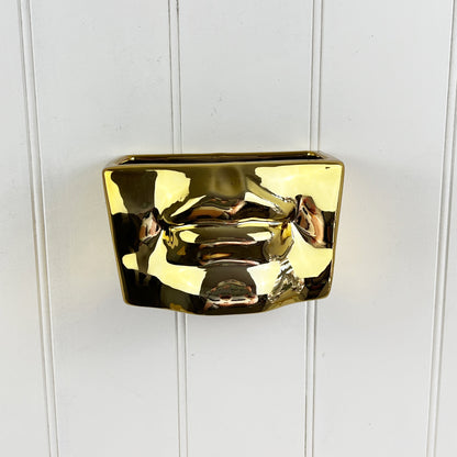 Wall Mounted Gold Mouth Planter