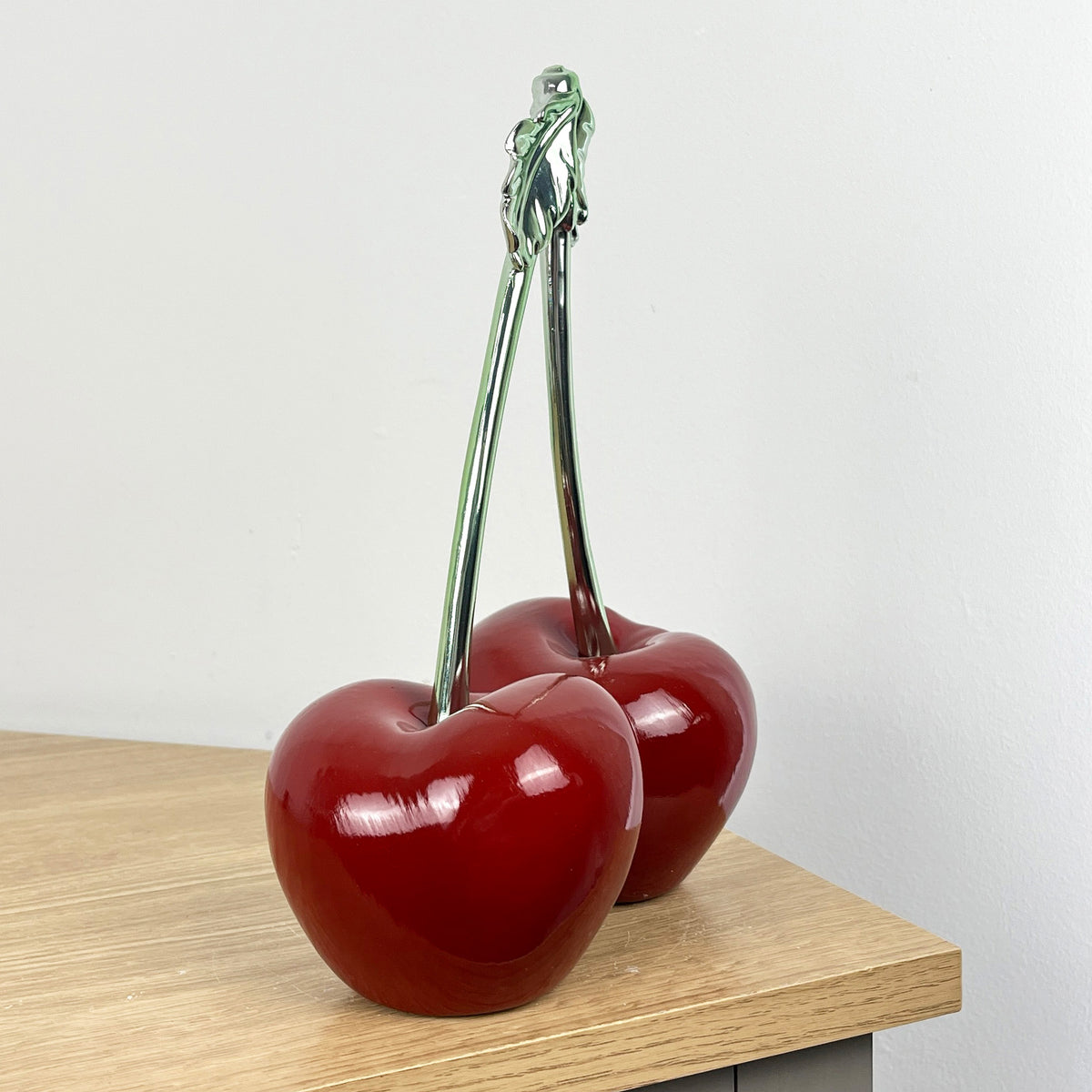 24.5cm Tall Funky Cherries Ornament - Resin