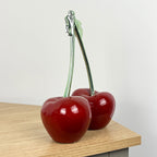 24.5cm Tall Funky Cherries Ornament - Resin