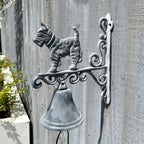 Scotty Dog Outdoor Garden Wall Bell – Cast Iron