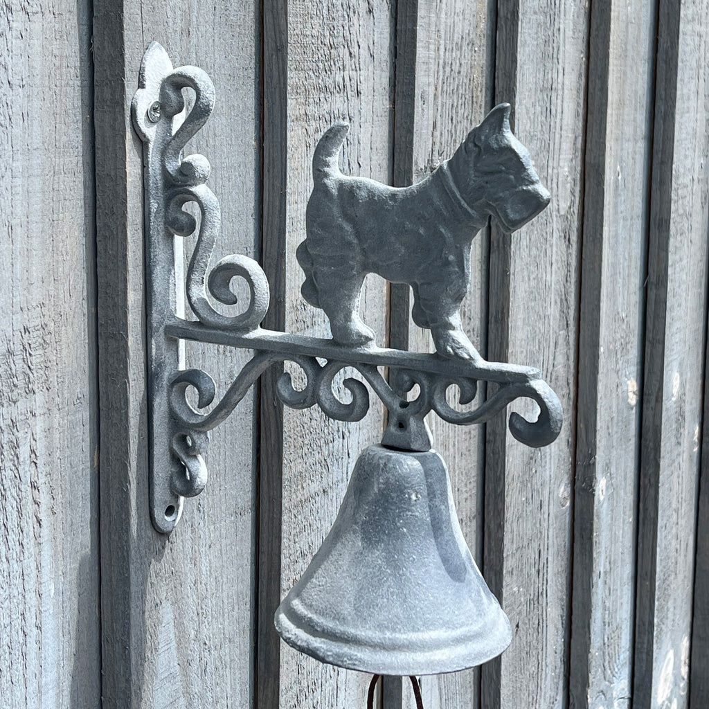 Scotty Dog Outdoor Garden Wall Bell – Cast Iron