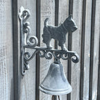 Scotty Dog Outdoor Garden Wall Bell – Cast Iron