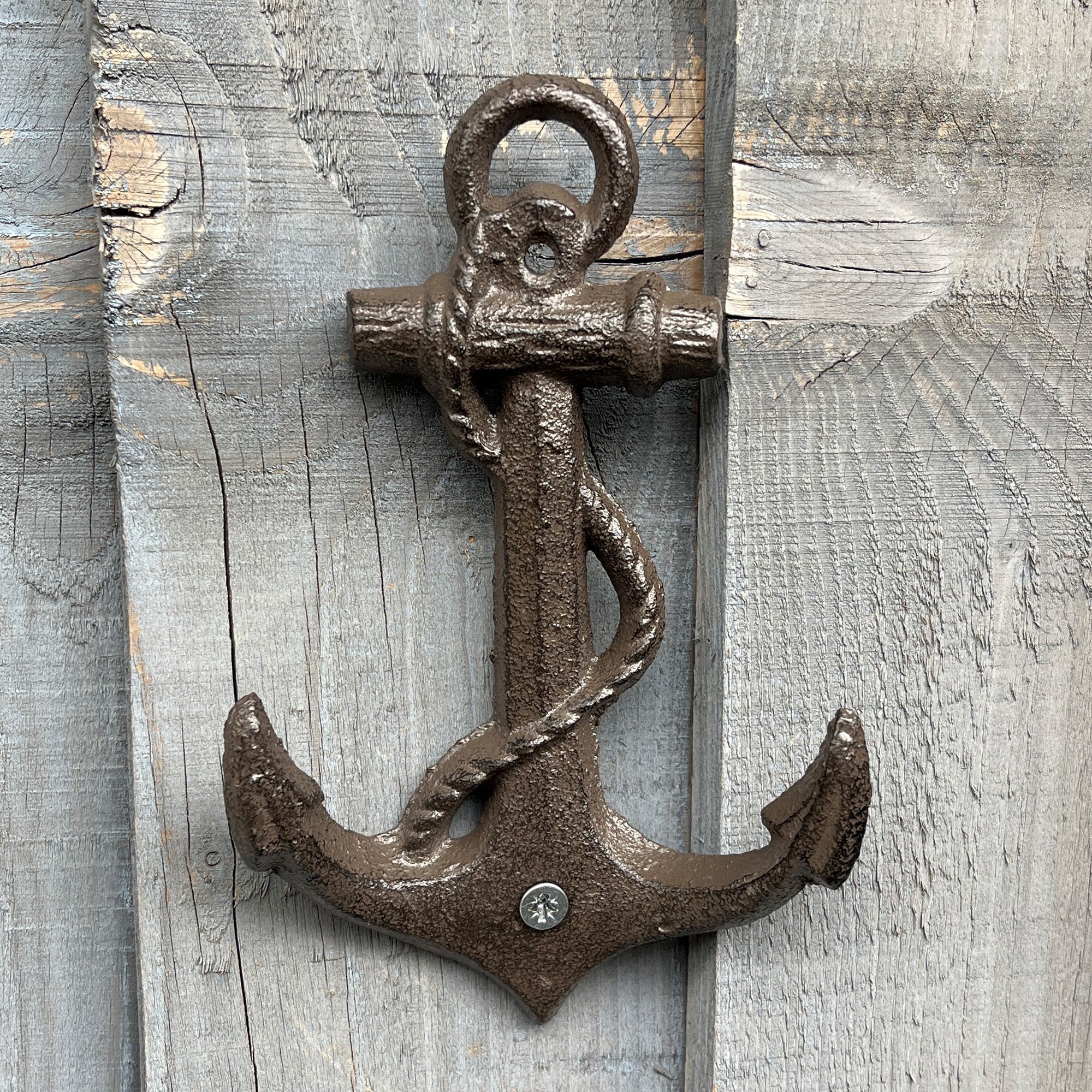 17cm Anchor Wall Hook - Cast Iron