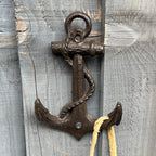17cm Anchor Wall Hook - Cast Iron