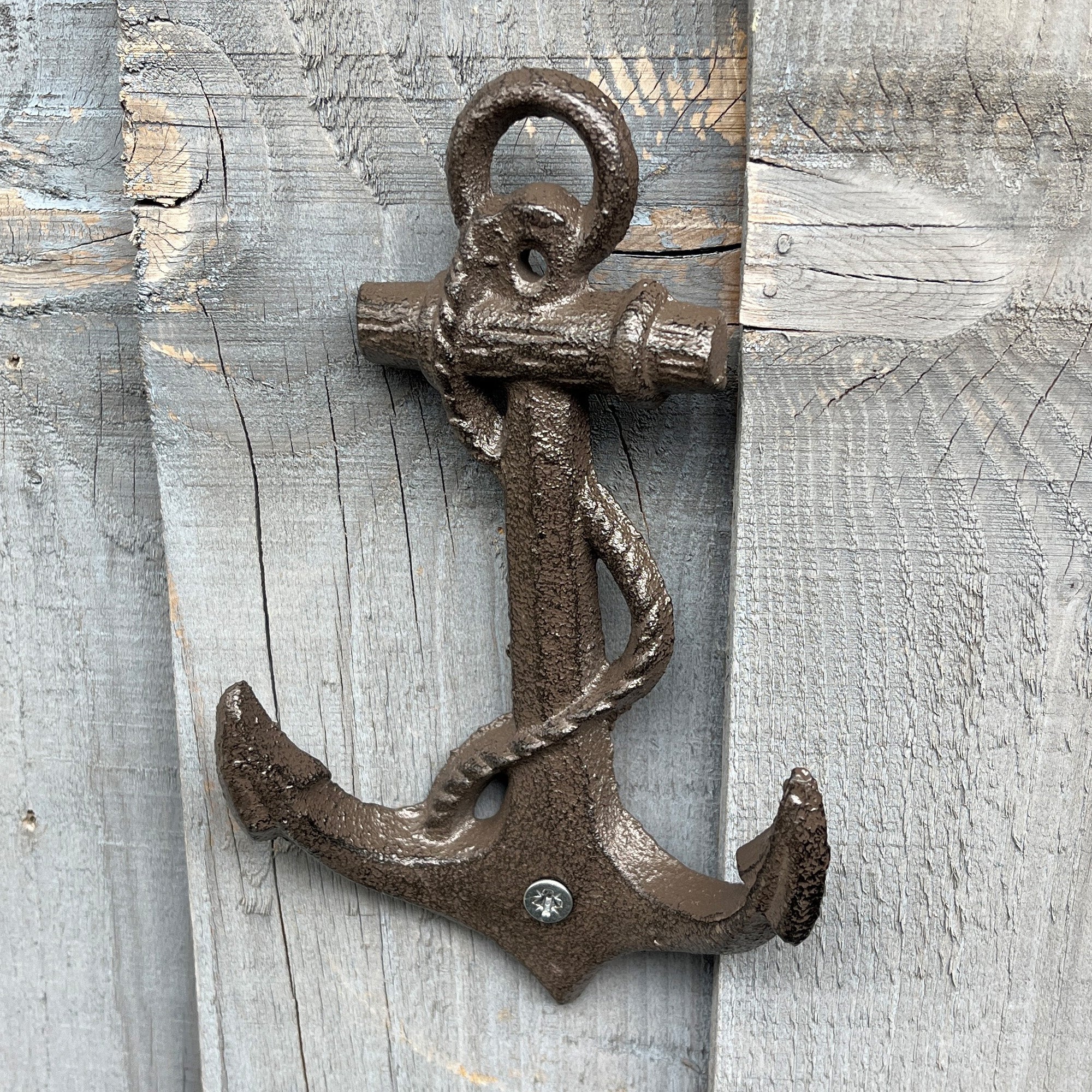 17cm Anchor Wall Hook - Cast Iron