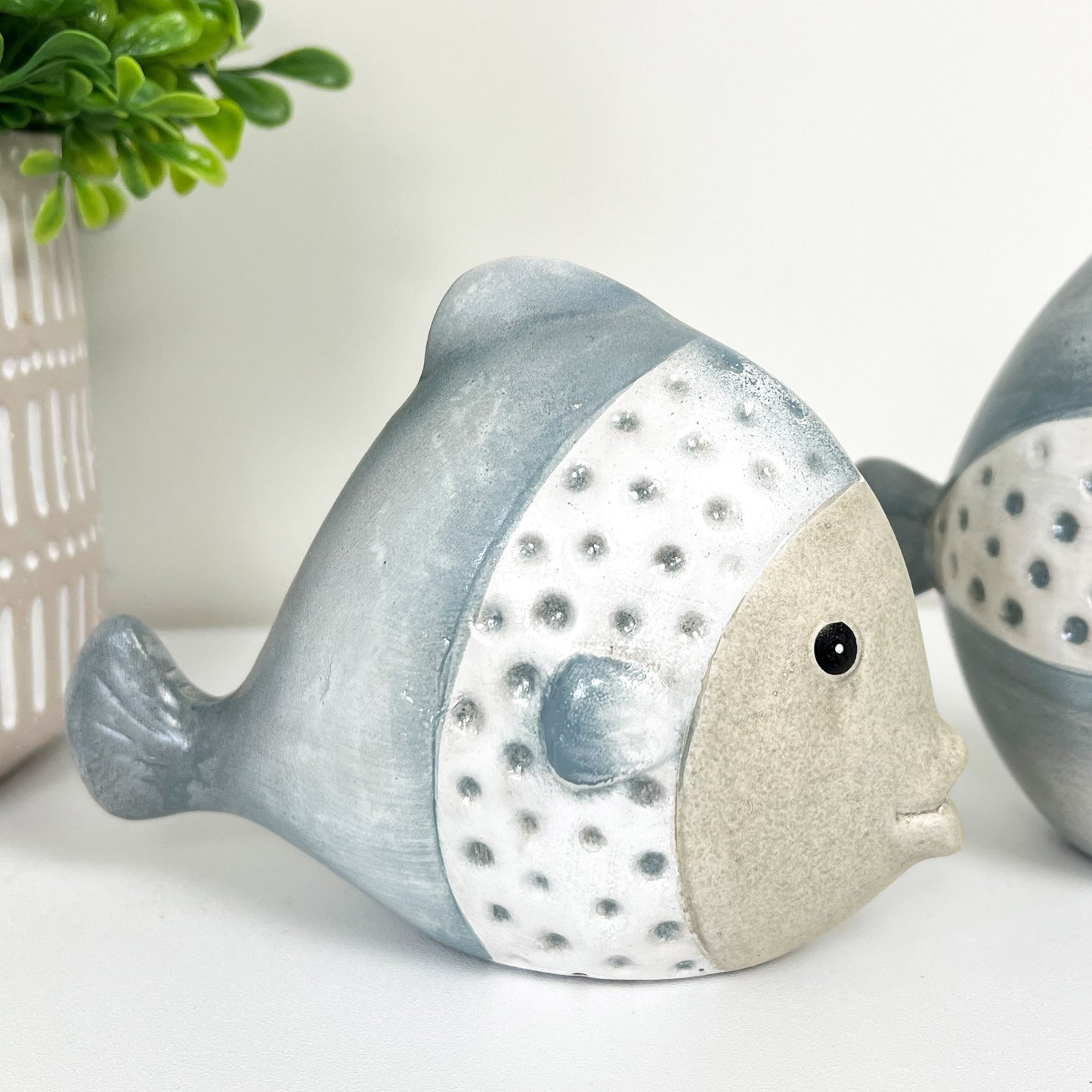 Pair of Ceramic Fish Ornaments