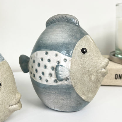 Pair of Ceramic Fish Ornaments