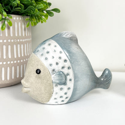 Pair of Ceramic Fish Ornaments