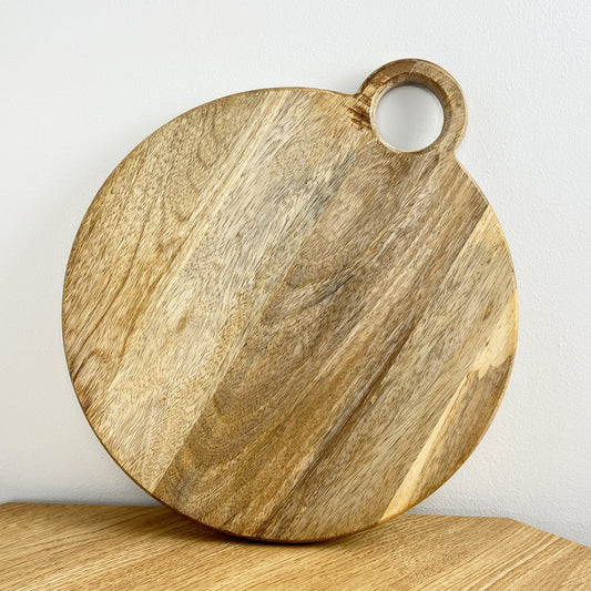 30cm Round Mango Wood Chopping Board