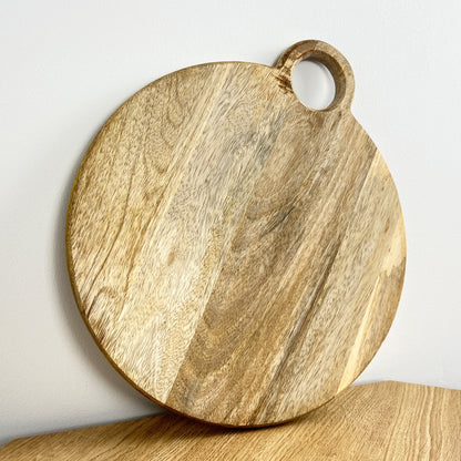 30cm Round Mango Wood Chopping Board