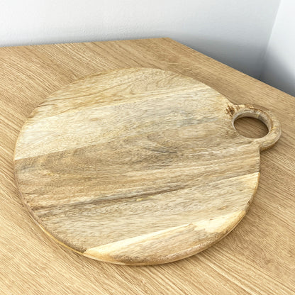 30cm Round Mango Wood Chopping Board